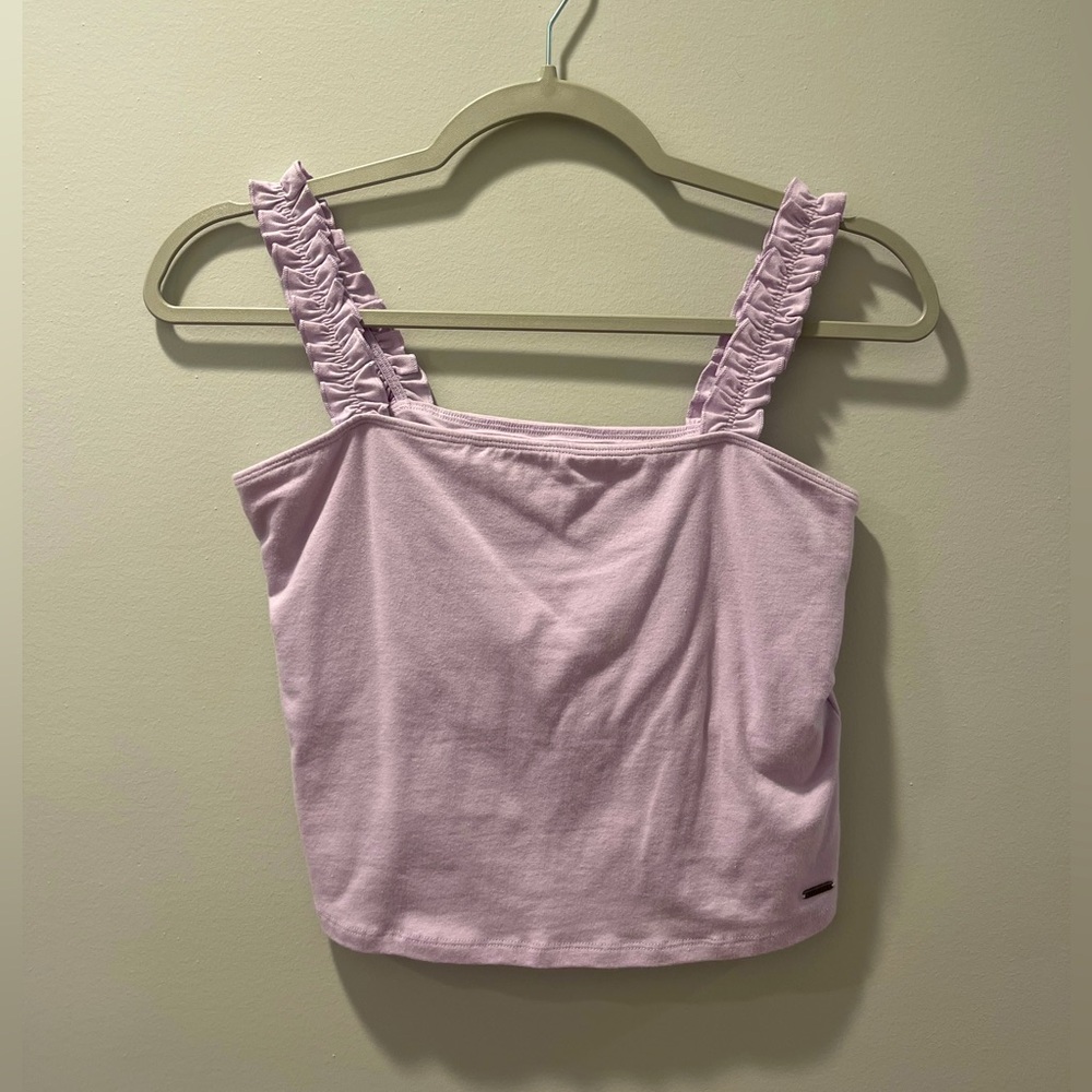 Hollister Lavender/Light Purple Womens Cropped Tank Top, Size L